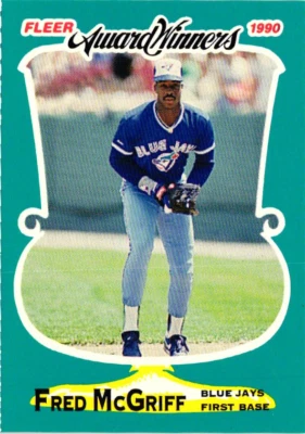 1990 Fleer Award Winners - #22 Fred McGriff - Blue Jays - Image 1 of 2