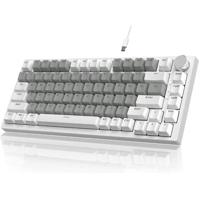AK820 RGB 75% TKL Wired Mechanical Gaming Keyboard 82 Keys with Knob Hot Swap - Image 1 of 4