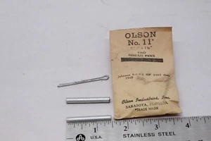 (2) Nos Vintage Outboard Motor Shear Pins 3/16" x 1-1/2" Steel Olson No.11 - Picture 1 of 1