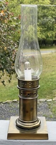 Vintage Brass Lamp Lantern Nautical Lighting Mid-Century Deco Design - Picture 1 of 14
