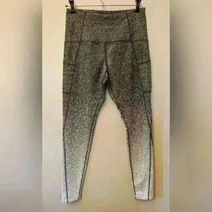 Champion Women's Full Length Compression Leggings Medium Black & White Ombre - Picture 1 of 6