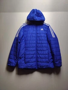 Adidas Youth XL 18-20 Blue Classic Quilted Puffer Jacket.  W1 - Picture 1 of 6