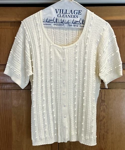 Etcetera Cardigan Size L Light Weight Spring Off-White - Picture 1 of 4