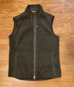 Barbour Green Outdoor Fleece Vest Mens Size Large Hunting Outdoors - Picture 1 of 8
