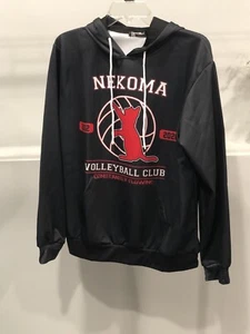 Nekoma Hoodie Haikyuu Anime High School Volleyball Club Katzen Krähen Kuroo Trikot - Bild 1 von 6