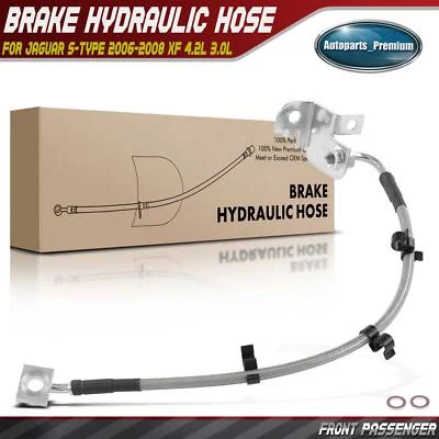 Manguera hidráulica de freno delantero derecho para Jaguar S-Type 2006-2008 XF 4,2 L 3,0 L Foto 1 de 4