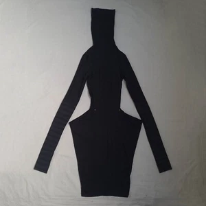 Vintage Cop Copine Womens Robe Dress Size 1 / S Long Sleeve Pockets Stretch - Picture 1 of 23