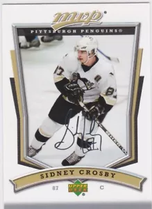 SIDNEY CROSBY AUTO Silver Signature Upper Deck MVP NHL Hockey PITTSBUGH PENGUINS - Picture 1 of 2