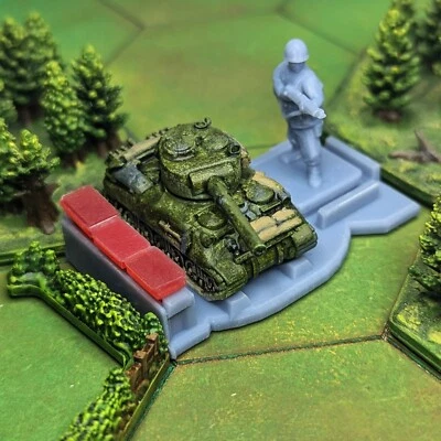 Supported Armor Movement Trays 5pcs | Table Top World War 2 Gaming TTRPG Scenery - Image 1 of 4