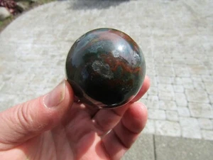  Fantastic Bloodstone Sphere  INDIA 177 grams!!! - Picture 1 of 6