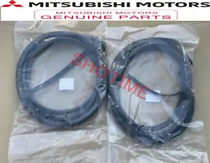 MITSUBISHI OEM 01-07 Lancer CT9A EVO 7 8 9 puerta delantera resistente al clima par de goma - Imagen 1 de 1