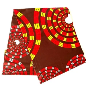 African Cotton Print Fabrics Ankara Wax Beautiful Colours 1 Yard to 6 Yards - Photo 1/3