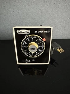 Vintage Dayton 24HR Multiple Automatic Program Home Timer Model 2E388 Retro USA - Picture 1 of 5