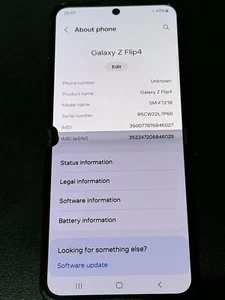 Samsung Galaxy Z Flip 4 SM-F721B - 128GB - Black (Unlocked) Dot & Shadow - Picture 1 of 6