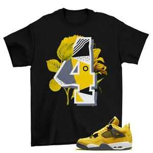 Retro 4 Floral Shirt to Match Jordan 4 Retro Lightning CT8527-700 - Picture 1 of 2