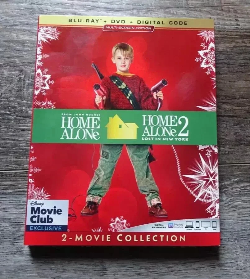 Home Alone & Home Alone 2 -Blu Ray/Dvd/Digital Disney Movie Club Exclusive - NEW - Image 1 of 1