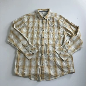 Horny Toad Men's Size XL Plaid Long Sleeve Cotton Button Up Shirt Casual Preppy - Picture 1 of 9