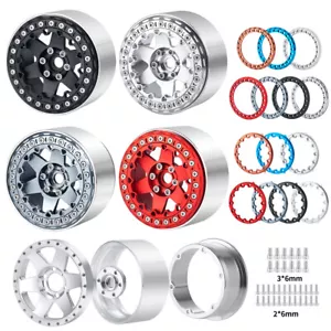Cerchi e anelli esterni RC da 2,2" per auto assiale SCX10 Wraith RR10 TRX4 1/10 RC - Foto 1 di 29