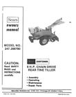 Owner’s Manual Sears Craftsman 8.0 Hp Rear Tine Tiller - Model 247.298780