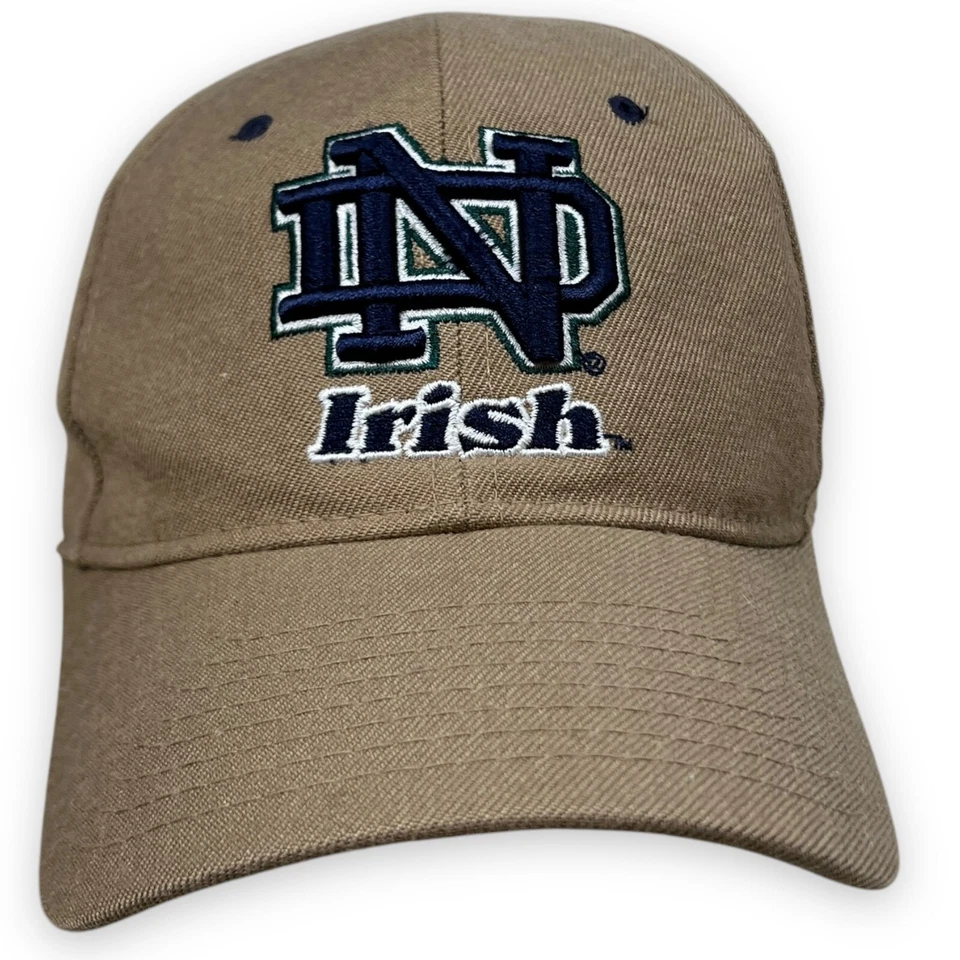 Notre Dame IRISH Hat Fitted Adult 7 Cap NCAA Logo ND Shamrock Zephyr Embroidered - Image 1 of 4
