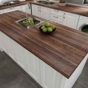 Walnut Wood Grain Contact Paper Vinyl Adhesive Peel & Stick Wallpaper Removable - Picture 1 of 6
