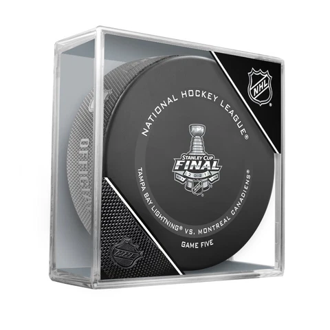 2021 Stanley Cup Finals Game #5 Lightning - Canadiens Official Hockey Puck Cubed Cover