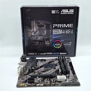 ASUS Prime B550M-A WiFi II AMD Micro ATX Motherboard PCIe 4.0 -NOT WORKING- - Photo 1/8