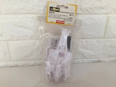 OLD Very Rare Kyosho MINI-Z Racer F1 Mclaren MP4-22 WHITE BODYSET  F/S Japan - Image 1 of 4