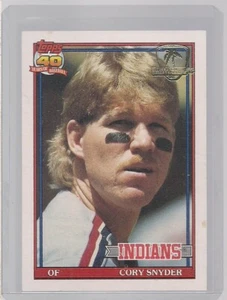 1991 Topps Desert Shield Cory Snyder Indians A - Imagen 1 de 2