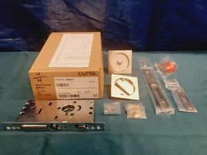 Emtek 2185US15 eckiges Einsteckschloss Sichtschutzschloss Satin Nickel *NEU* - Bild 1 von 8