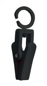 Clips giratorios de plástico negro SSWBasics - Paquete de 50 - Imagen 1 de 1