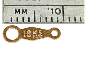 18k Solid Rose Gold 9.5mm Chain Necklace TAG American USA MADE - Picture 1 of 2