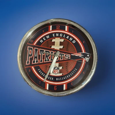 New England Patriots NFL Gametime Clock, FREE SHIPPING!! - Image 1 of 4