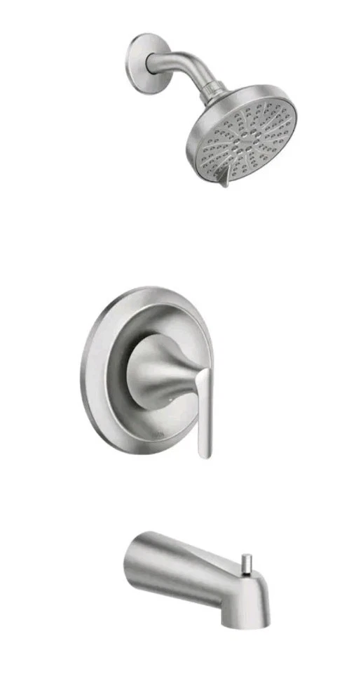 Moen Findlay 6-Spray Tub & Shower Faucet Brushed Nickel 82518SRN Valve Included