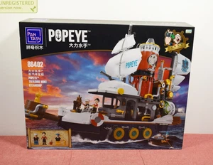Juego de bloques de ladrillos construibles para barco de vapor Pantasy Popeye Treasure Hunt 86402 - Imagen 1 de 8
