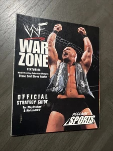 WWF WWE Wrestling War Zone Video Game Strategy Guide Vintage N64 Stone Cold - Picture 1 of 11