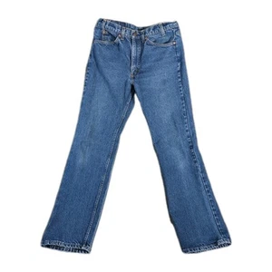 Vintage Levi's 20517-0217 Herren tatsächliche Größe 30 x 30 blau Denim orangefarbenes Etikett USA 80er - Bild 1 von 14