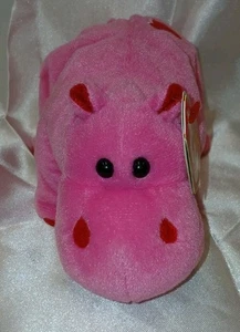 Ty Beanie Babies Hugamus das rosa Nilpferd Plüsch Neu - Bild 1 von 7