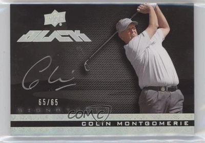 2014 Upper Deck Exquisite Collection UD Black /65 Colin Montgomerie #10 Auto - Image 1 of 2