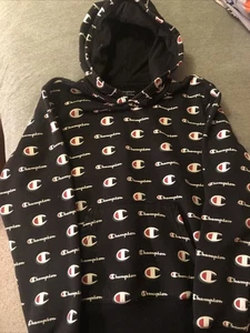 Champion Youth Boys Medium Black Hoodie - Picture 1 of 2
