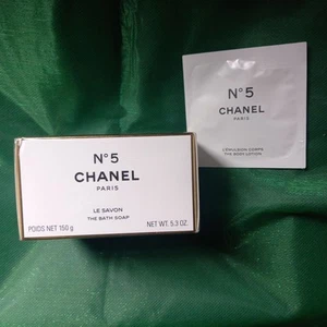 No 5 Chanel Paris The Bath Soap 150g & 6ml No 5 body lotion - Picture 1 of 9
