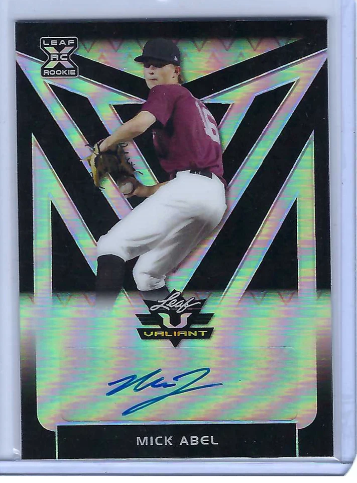 MICK ABEL 2020 LEAF VALIANT BASEBALL AUTO /5 - Image 1 of 1