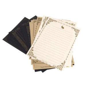 8 Sheets Vintage Retro Design Writing Stationery Paper Pad Note Letter Set - Picture 1 of 10