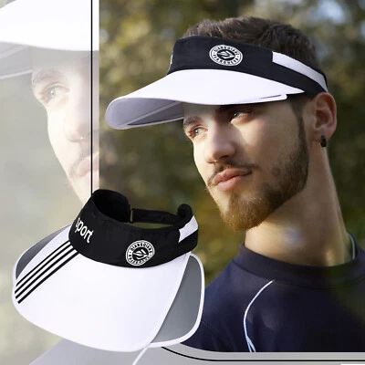 Sombrero para el sol para hombre Deportes de verano Protección solar Visera Gorra Ala ajustable Extensible Foto 1 de 4