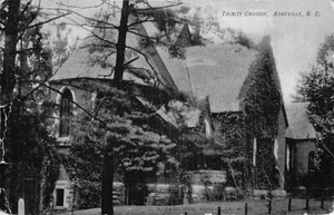 Postal NC: Trinity Church, Asheville, Carolina del Norte, DB publicada 1909 - Imagen 1 de 3
