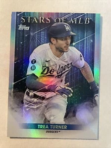 🔥TREA TURNER 2022 TOPPS SERIES 2 STARS OF MLB FOIL INSERT #SMLB47 LA DODGERS🔥 - Picture 1 of 2