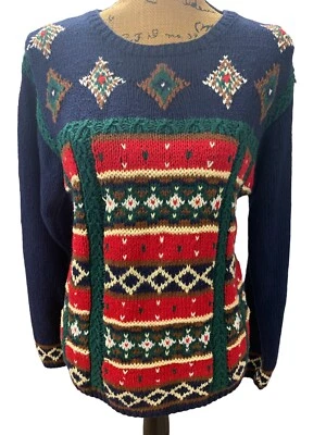 Suéter tejido vintage multicolor Skyr ropa deportiva vacaciones Foto 1 de 4