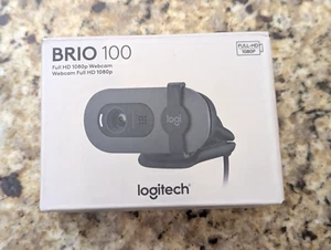 Logitech - Cámara web Brio 100 1080p Full HD para reuniones y transmisión - Grafito - Imagen 1 de 11