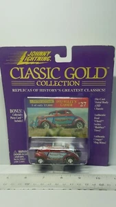 1/64 JOHNNY LIGHTNING CLASSIC GOLD #27 1933 WILLYS GASSER BLOOD SWEAT & TEARS - Picture 1 of 3