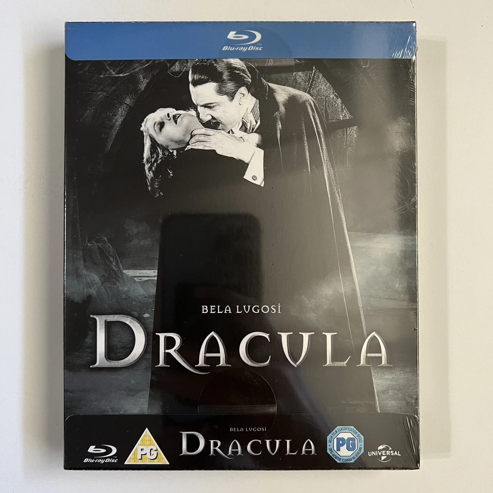 Новый Dracula 1931 полный скольжения Великобритании Blu-ray Steelbook Бела Лугоши ограниченного тиража - Изображение 1 из 4